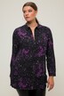 Galaxy Print Button-Down Blouse