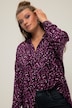Hemdbluse, oversized, Color Leo, Hemdkragen, Langarm