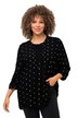 Tunika, vyšívané puntíky, tunikový výstřih, 3/4 rukávy