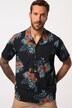 Chemise FLEXNAMIC® à manches courtes. Col cubain et imprimé à fleurs. Coupe Cuba-Fit. Jusqu'au 8 XL.