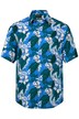 Košile, krátké rukávy, květovaný potisk, Kent límeček, Modern střih, do 8XL