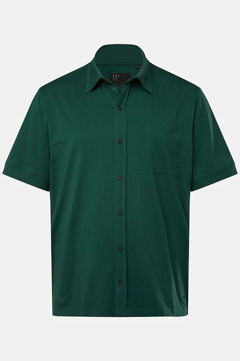 Chemise en jersey, manches courtes, imprimé dans le dos et col Kent - jusqu'à 8 XL