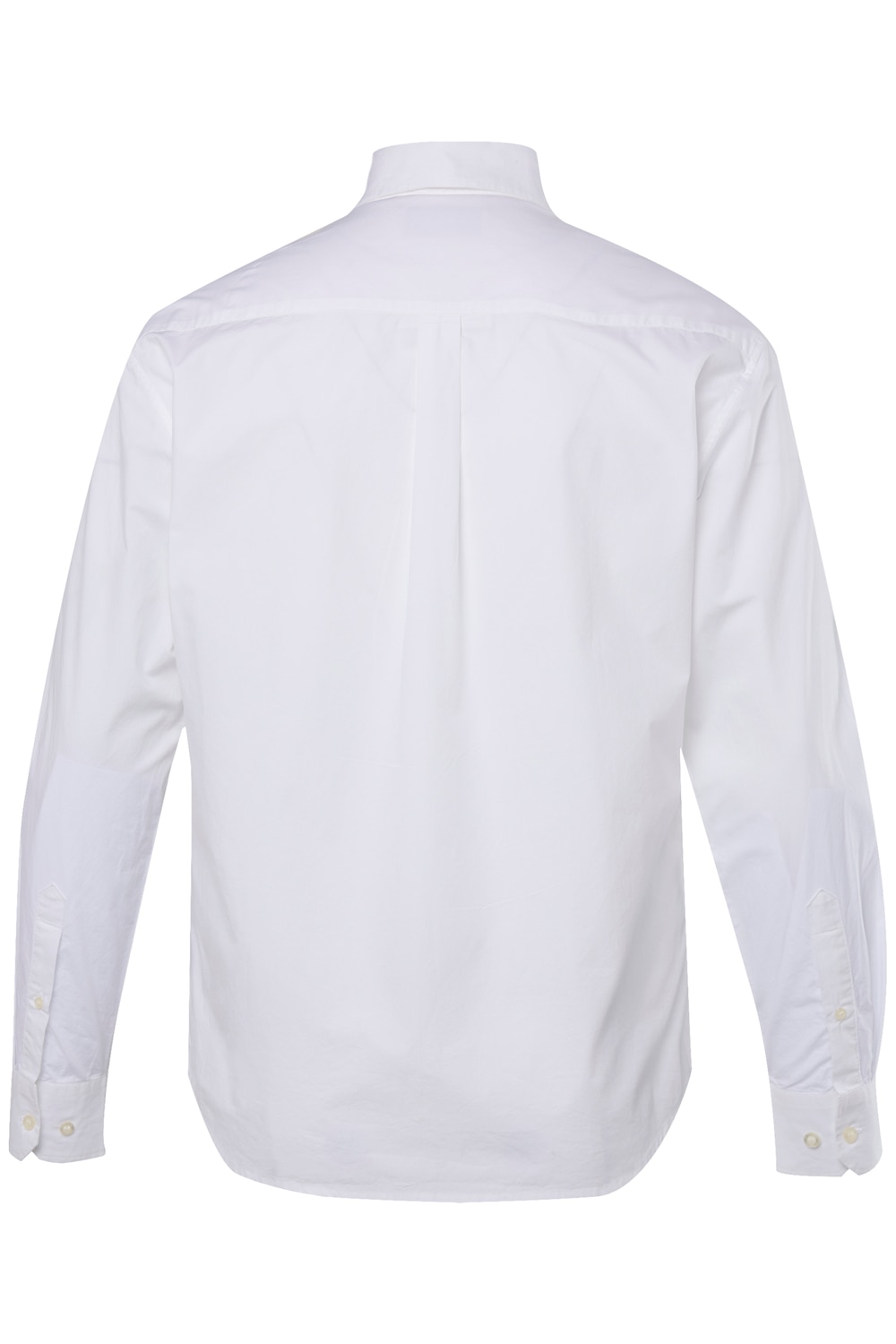 Stora storlekar Skjorta med lång ärm och buttondown-krage, Her, vit, storlek: 5XL, Bomull, JP-Aware