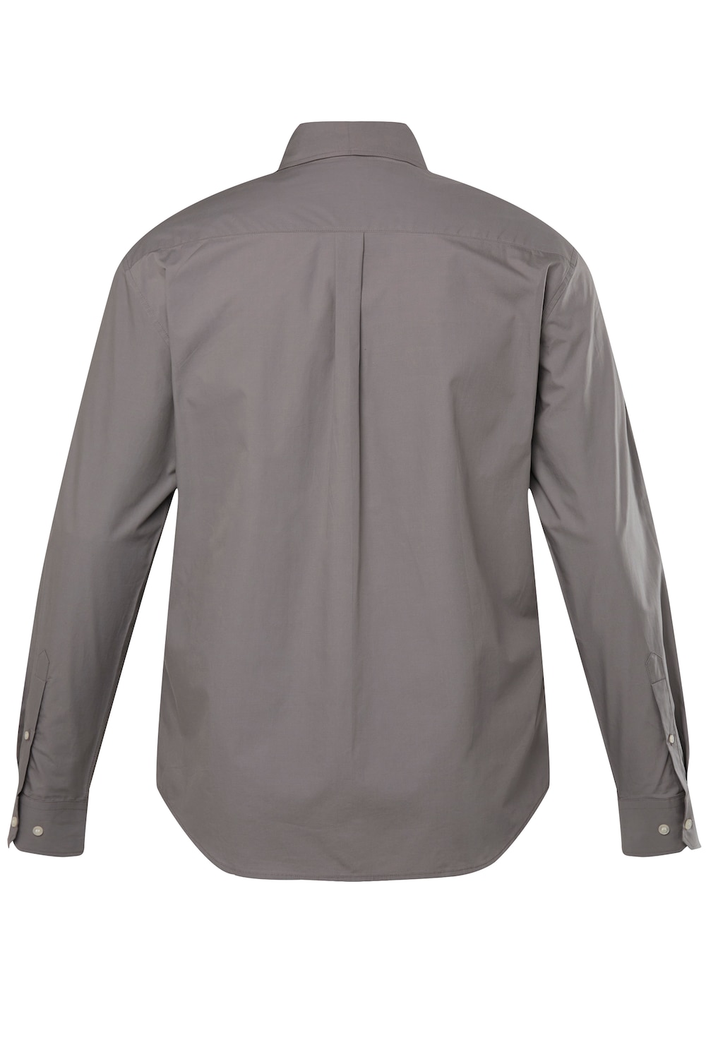 Stora storlekar Skjorta med lång ärm och buttondown-krage, Her, grå, storlek: 7XL, Bomull, JP-Aware