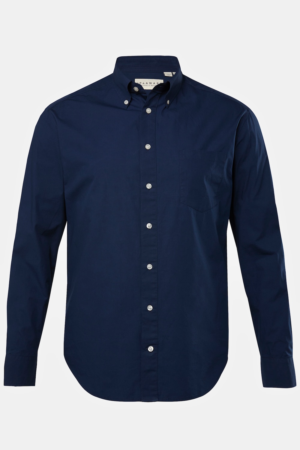 JP AWARE Hemd, Langarm, Buttondown-Kragen, GOTS zertifizierte Biobaumwolle