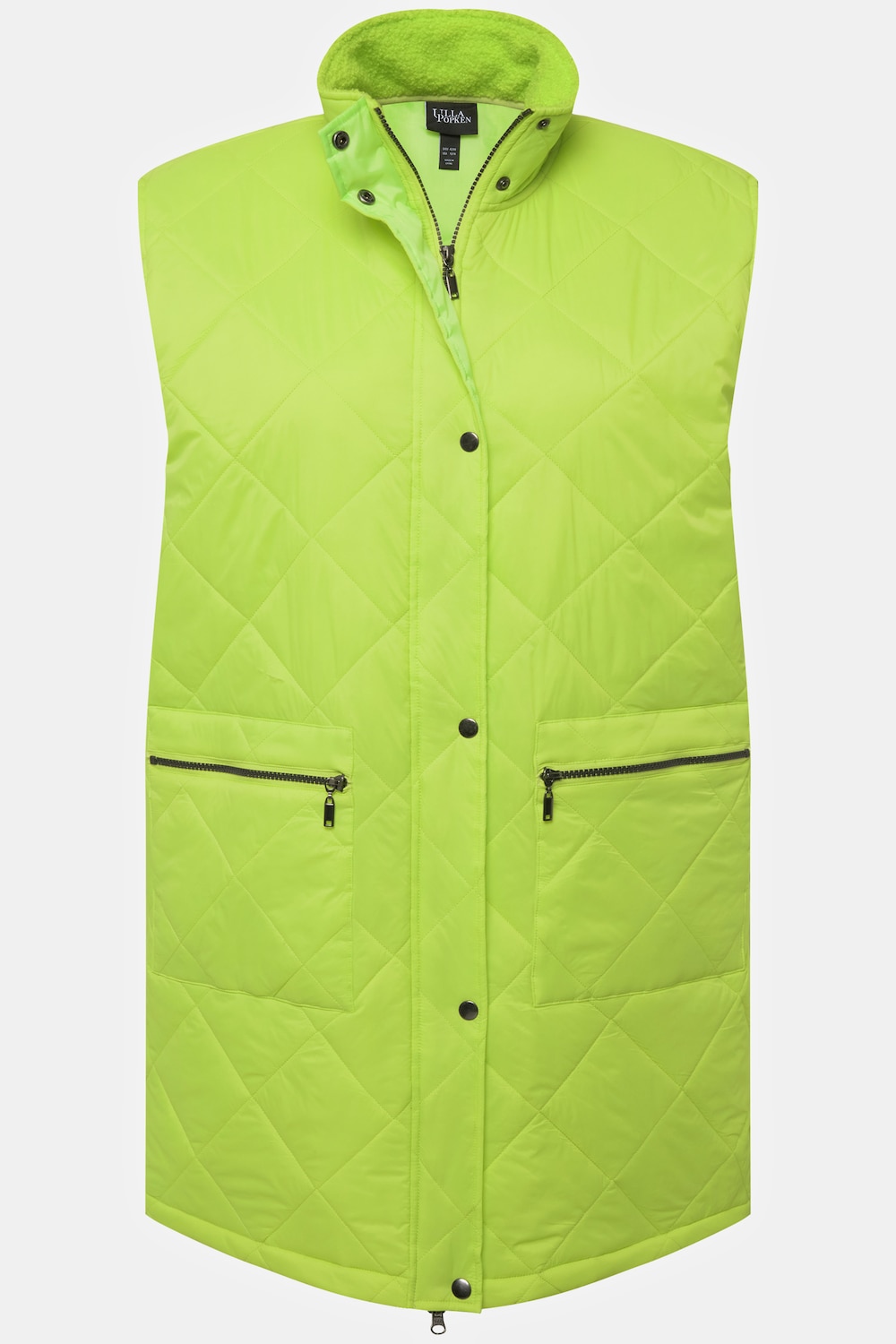 Stora storlekar Lång, Dam, grön, storlek: 54/56, Polyester/Syntetfibrer, Ulla Popken