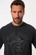 T-shirt, halflange mouwen, vintage look, print op de borst, ronde hals, tot 8XL
