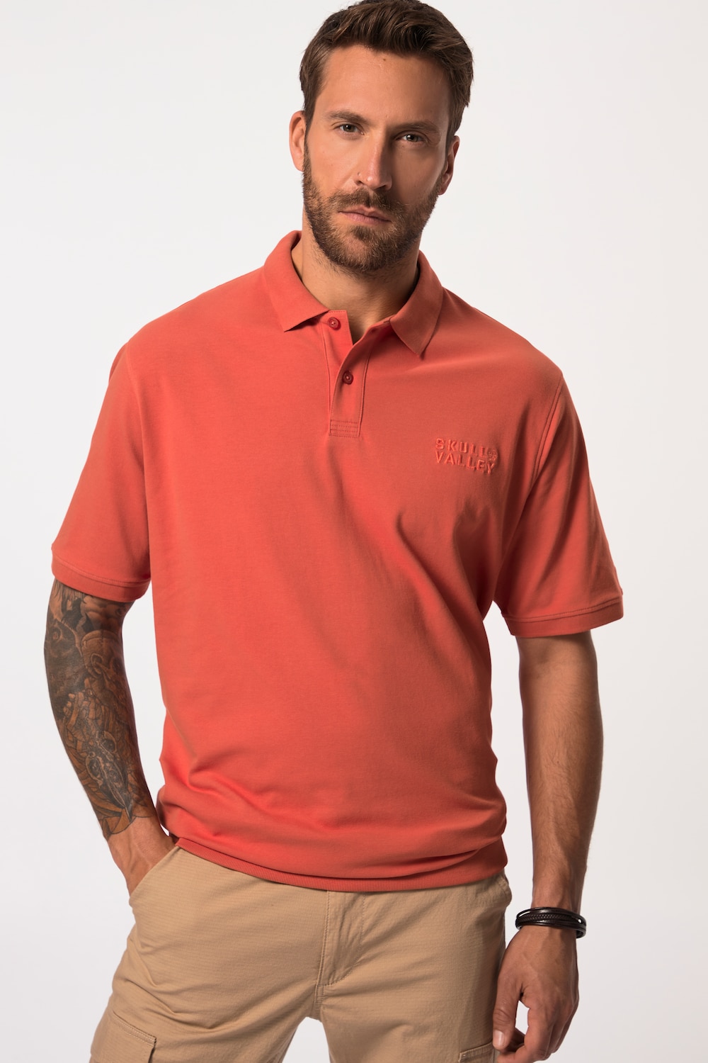 Große Größen Poloshirt FLEXNAMIC®, Herren, rot, Größe: 5XL, Baumwolle, JP1880