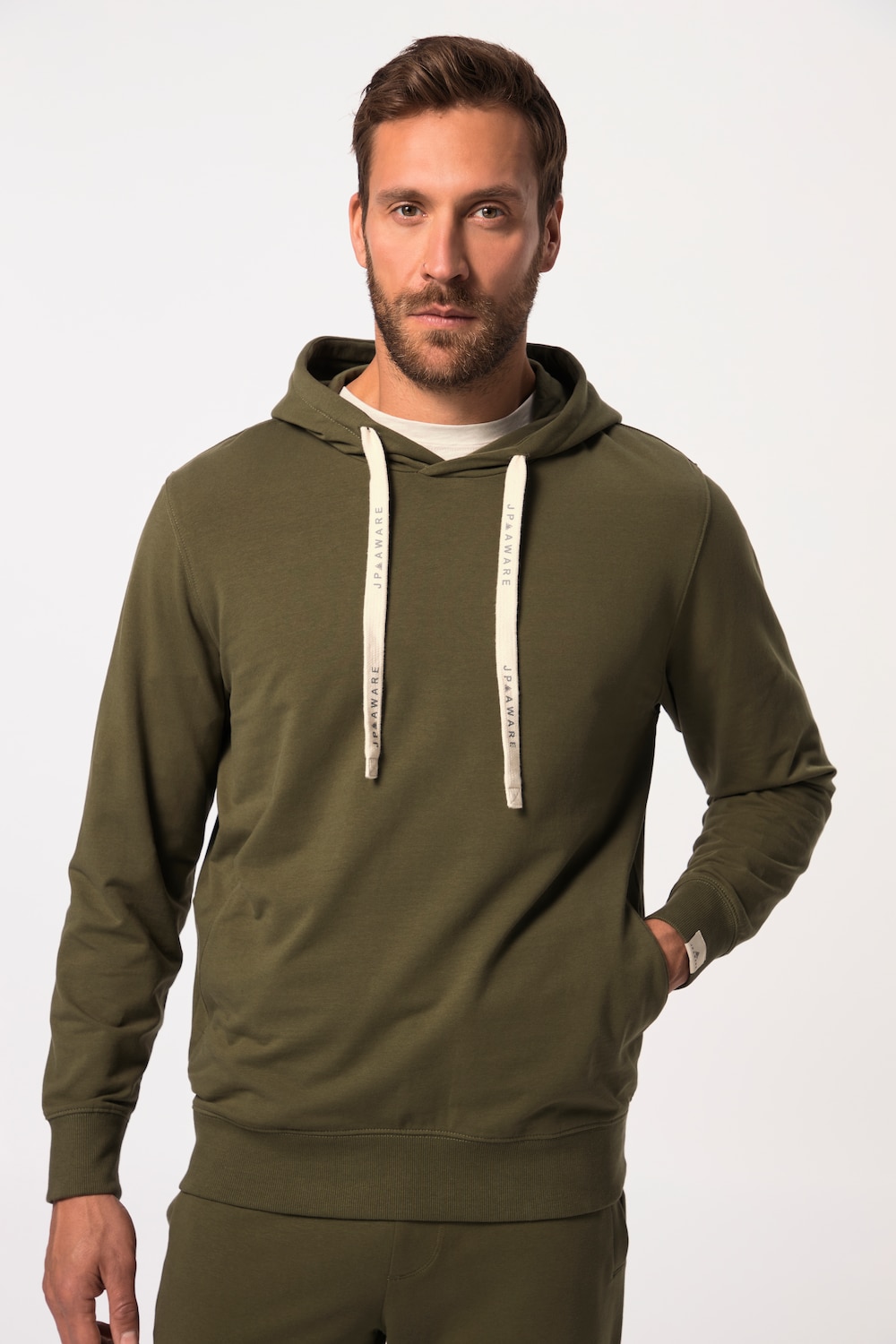 Große Größen JP AWARE Hoodie FLEXNAMIC®, Herren, braun, Größe: XL, Baumwolle, JP-Aware