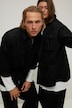 Hemdjacke, oversized, Utility-Style, Hemdkragen, 4 Taschen, Langarm, Unisex