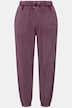 Sweatpants, brede ben, washing-effekt, elastisk linning, unisex