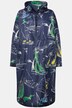 Funktions-Regencape, Unisex, Segelboot-Print, Kapuze