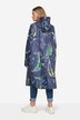 Funktions-Regencape, Unisex, Segelboot-Print, Kapuze