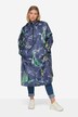 Funktions-Regencape, Unisex, Segelboot-Print, Kapuze