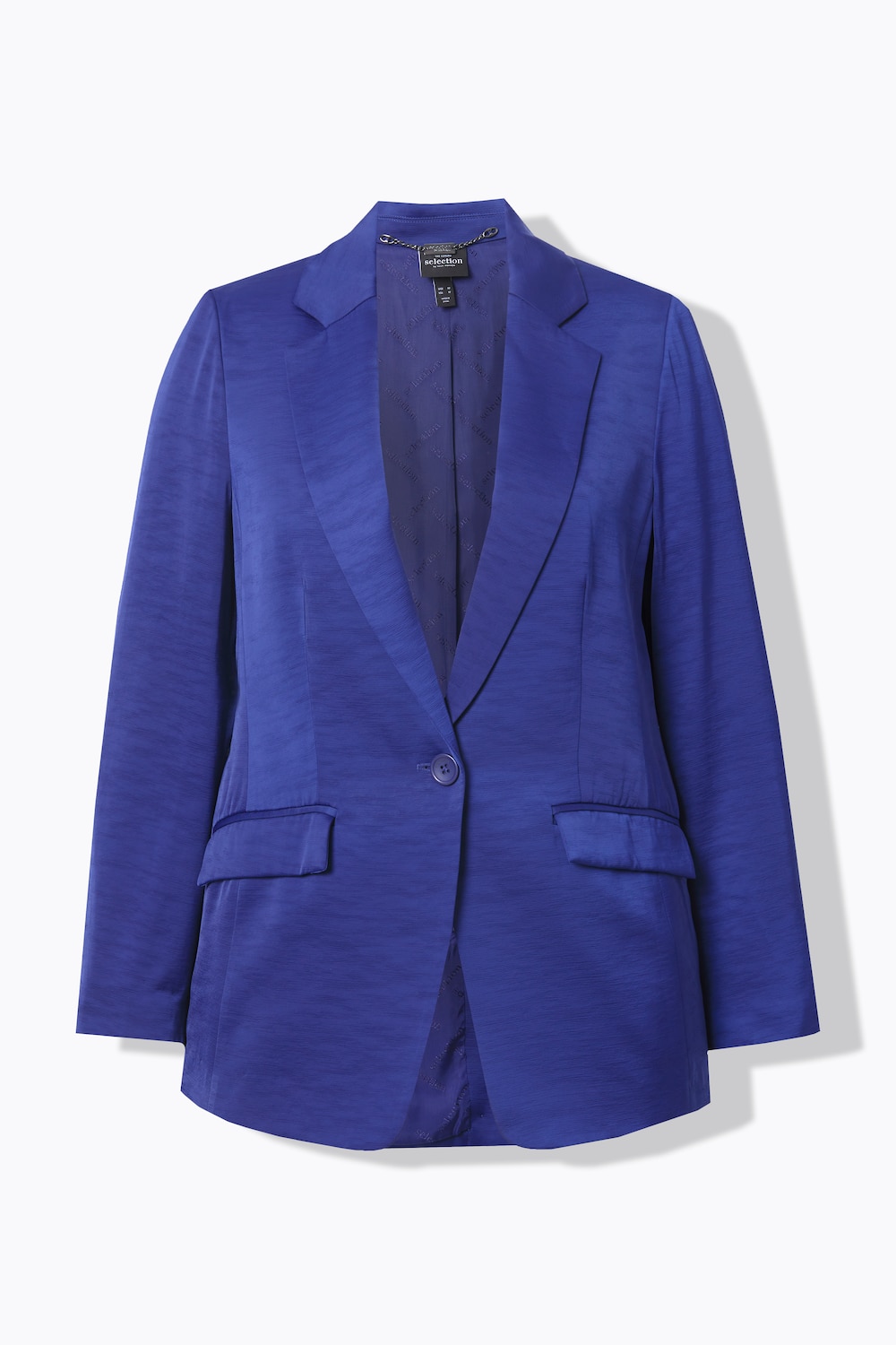 Stora storlekar Kavaj, Dam, blå, storlek: 42, Viskos/Polyester, Ulla Popken
