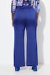 Pantalon, structuur, wijde pijpen, gedeeltelijk elastische tailleband