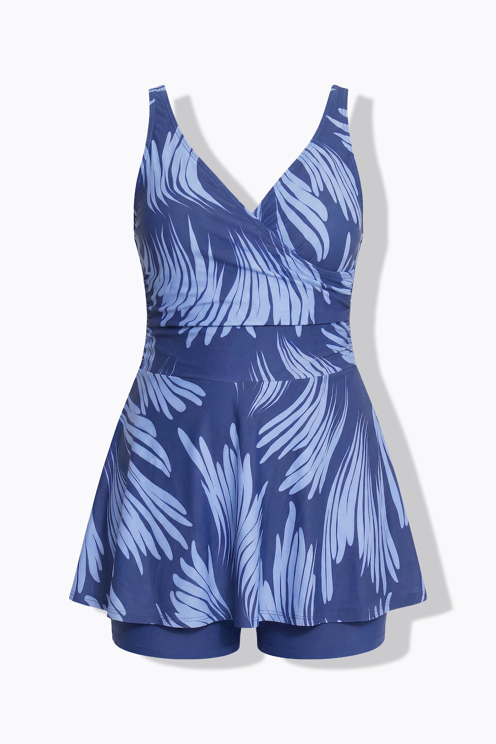 Badjurk met short, zachte cups, gedrapeerd, gerecycled