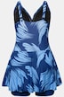 Brushstroke Skirted Short Swim Dress