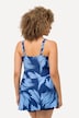 Brushstroke Skirted Short Swim Dress