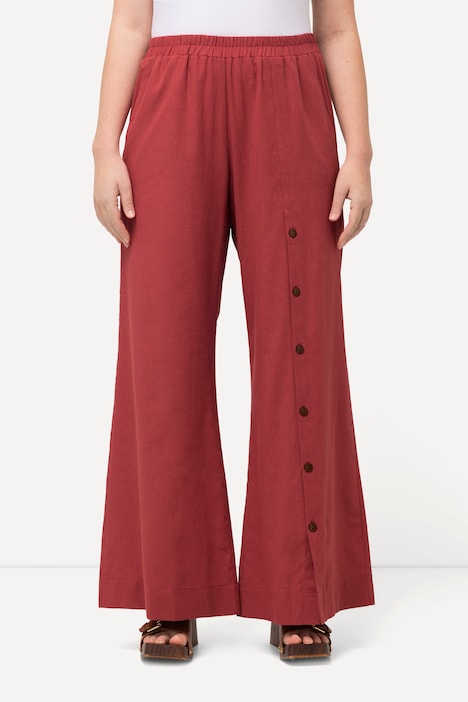 Eco Cotton Blend Wide Leg Palazzo Pants