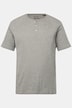 Haut de pyjama Henley en jersey chiné. T-shirt à manches courtes. Col rond avec patte de boutonnage. Jusqu'au 8XL.