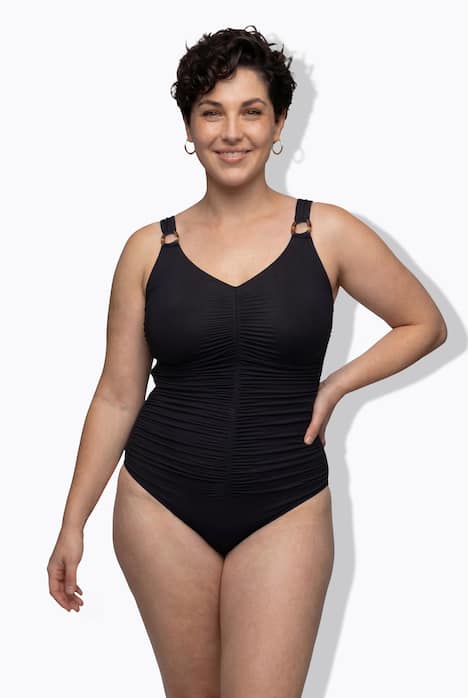 Badeanzug, Softcups, Zierringe, recycelt