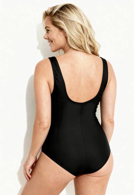 Badeanzug, Softcups, Zierringe, recycelt