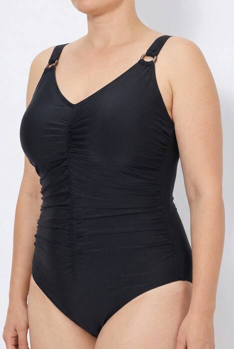 Badeanzug, Softcups, Zierringe, recycelt