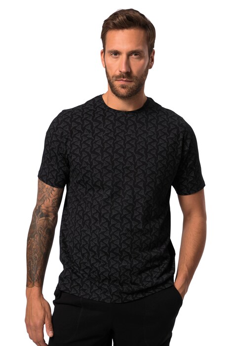 Pyžamo, krátké dvojdílné, tričko s potiskem, šortky, do 8XL