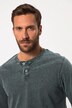 JP 1880 Langarm-Henley, Rundhals mit Knopfleiste, bis 8 XL