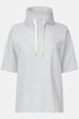 Oversized Striped Sweatshirt Stand Collar OEKO-TEX