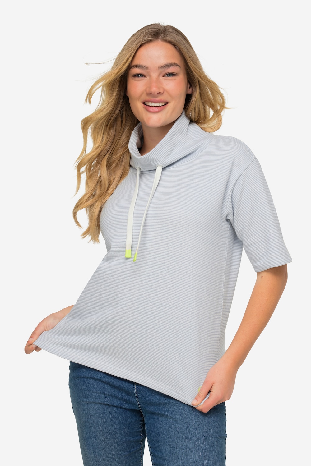 Große Größen Sweatshirt, Damen, grau, Größe: M, Baumwolle, LAURASON