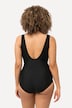 Striped Draped One Piece Swimsuit