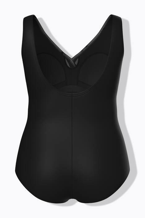 Badpak, strepen, zachte cups, draperie, gerecycled