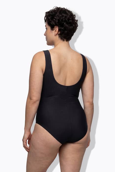 Badeanzug, Streifen, Softcups, Drapierung, recycelt