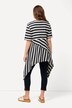 Eco Cotton Mixed Stripe Pointed Hem Tee