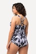 Floral Halter Neck One Piece Swimsuit