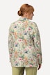 Żakiet, wzór w kwiaty, kołnierz z klapami, pełna podszewka