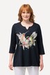 Humming Bird Front Print 3/4 Sleeve Tee