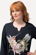 Humming Bird Front Print 3/4 Sleeve Tee