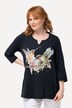 Humming Bird Front Print 3/4 Sleeve Tee
