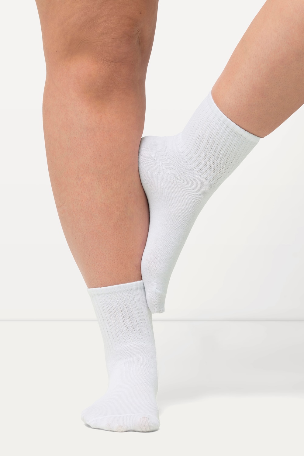 Große Größen Strümpfe, Damen, weiß, Größe: 39-42, Baumwolle/Synthetische Fasern, Ulla Popken