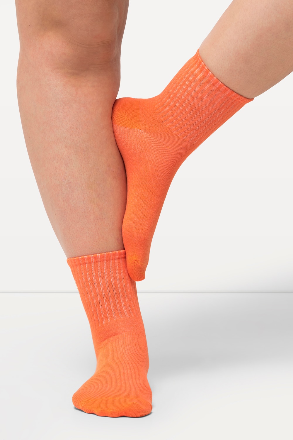 Große Größen Strümpfe, Damen, orange, Größe: 39-42, Baumwolle/Synthetische Fasern, Ulla Popken