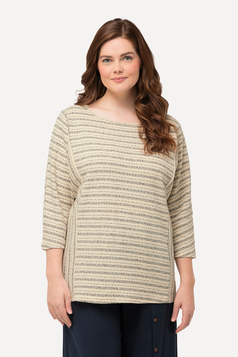 Große Größen Sweatshirt, Damen, blau, Größe: 46/48, Baumwolle, Ulla Popken