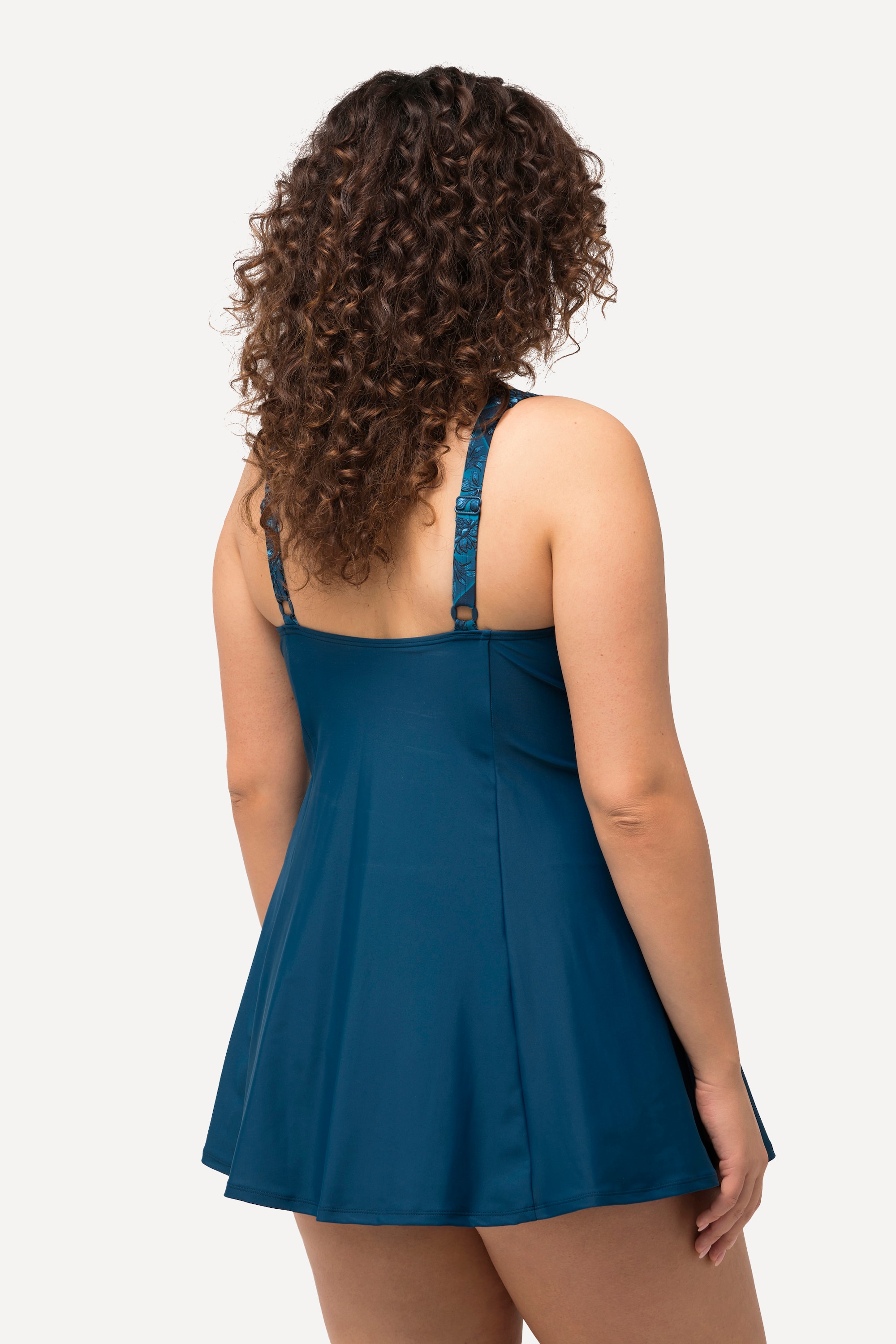 Ulla Popken Damen große Größen Badekleid Mosaikmuster Softcups 826392