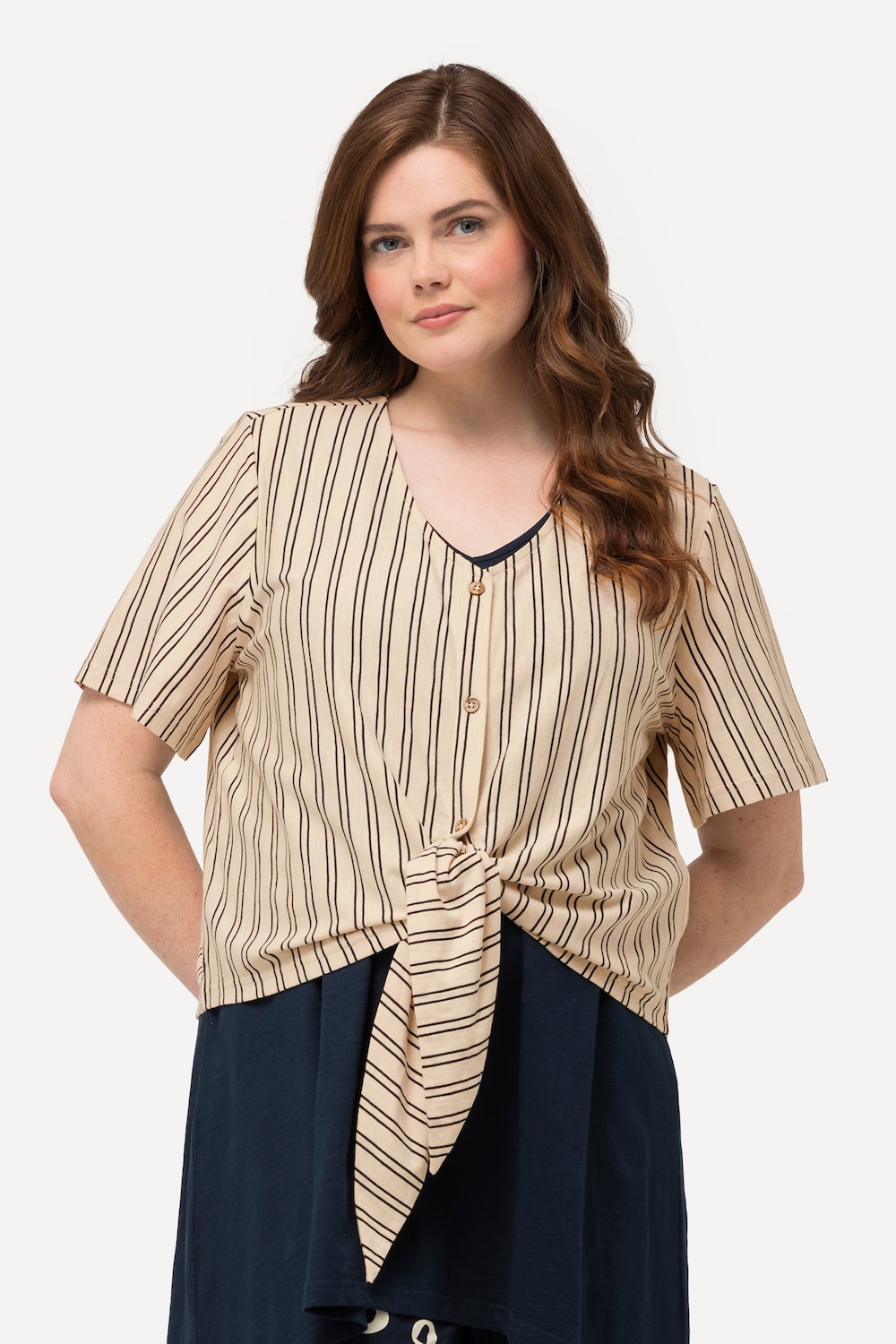 Große Größen T-Shirt, Damen, gelb, Größe: 50/52, Baumwolle, Ulla Popken