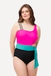 Badedragt, colorblocking, softcups, genbrugsmateriale