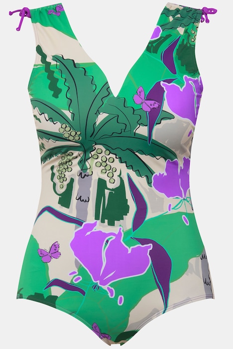 Palm Tree Print One Piece Swimsuit | Swimsuits | Swimwear