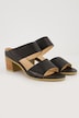 Leren sandalen, open hak, wijdte H