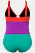 Badeanzug, Colorblocking, Softcups, Aussparungen, recycelt